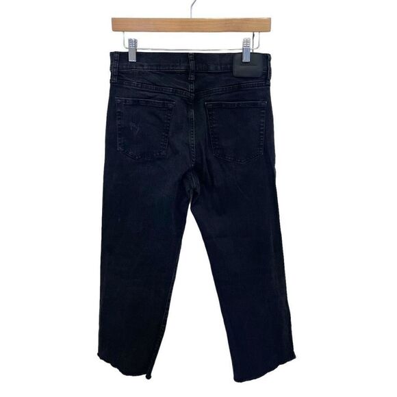 Zara Women Raw Hem Crop Jeans - Picture 4 of 7